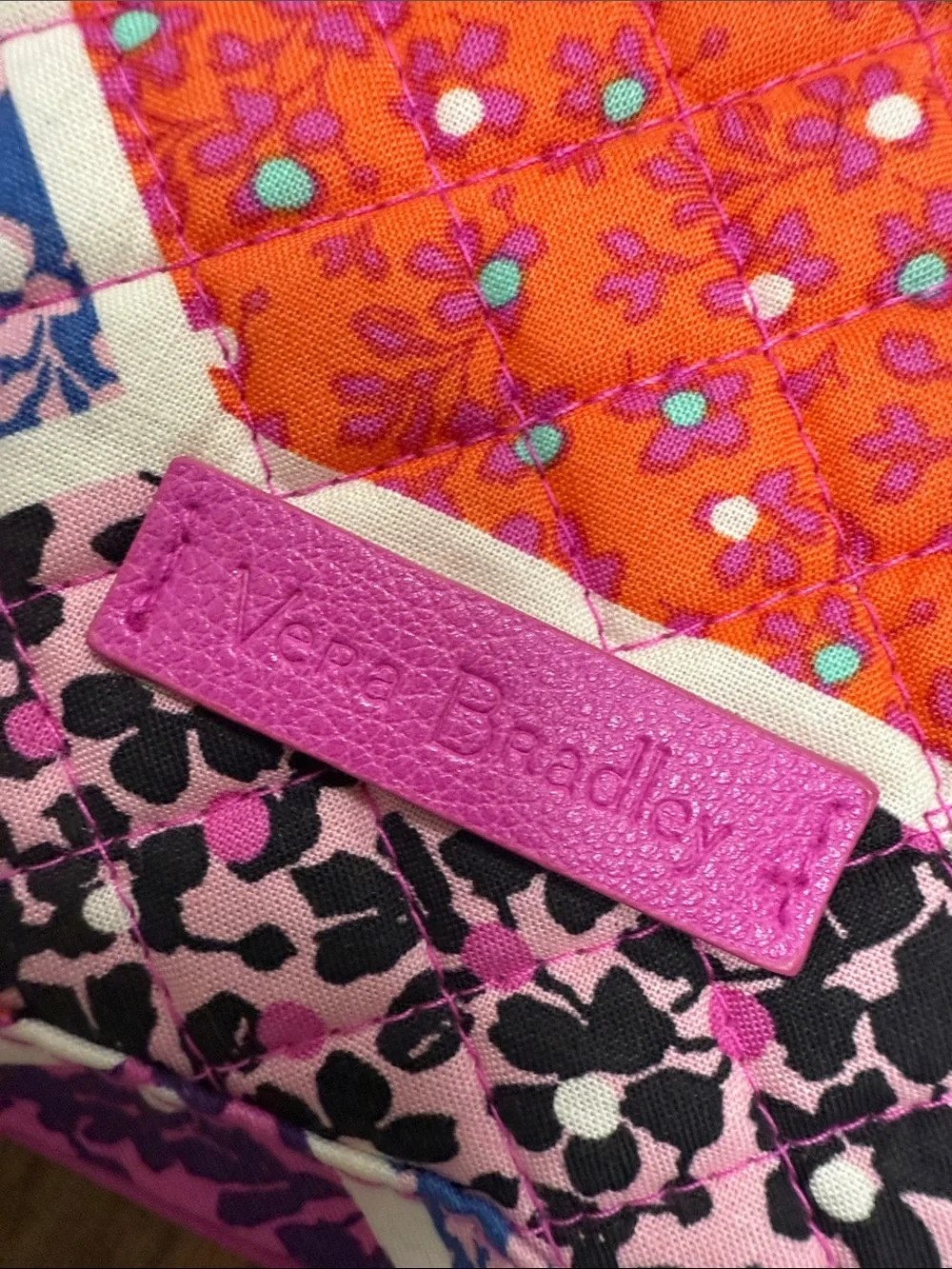 Vera Bradley Iconic Triple Zip Hipster Modern Medley Patchwork Crossbody Bag